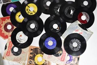 Collection of Juke Box 45RPM Records.