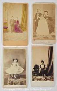 Four (4) Carte de Visites (CDV's)