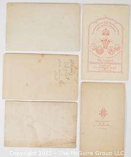 Early Card Stock Photographs and CDV's