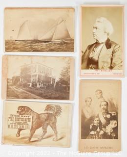 Early Card Stock Photographs and CDV's