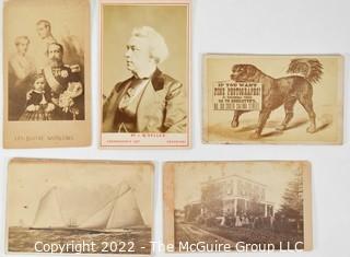 Early Card Stock Photographs and CDV's