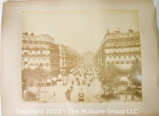 Early 20th C 8 x 10" Photos on paper. Scenes of Paris