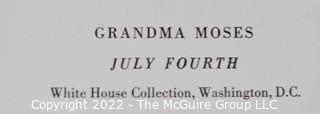 A Portfolio of (8) 15 x 17" Colored Prints of Paintings by Grandma Moses. Published by Art in America with Presentation Box