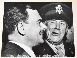 Arthur Rickerby Media B&W Photo of New York Governor Thomas Dewey Congratulating Medallist