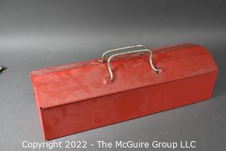 Metal Tool Box with Contents