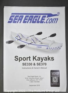 Sea Eagle 370 Deluxe Tandem Inflatable Kayak in Box.