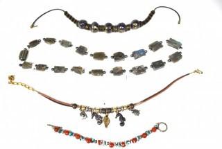 Group of Beaded Necklaces