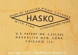 Collection of vintage serving trays.  Design Imports Ltd. Made in Italy and Pair of Hasko 