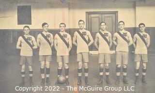 c 1930's Basketball Team Photo.  Unidentified. 