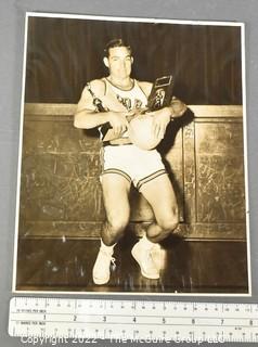 5 x 7" B&W of 1956 League Tournament Star holding Hardware. Photo by Frank Jo Raymond, Stonington, CT. 