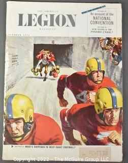 1954 American Legion Magazine with feature article "What's Happened to West Coast Football"