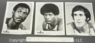 8 x 10" Publicity Photos of Stars Elgin Hayes, Wes Unseld and Mike Riordan