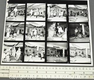 Large Number of B&W Photographic Contact Sheets and 8 x 10"'s Attributed to Julie Snow