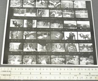 Large Number of B&W Photographic Contact Sheets and 8 x 10"'s Attributed to Julie Snow