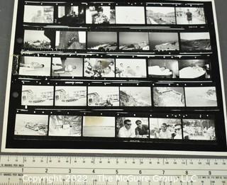 Large Number of B&W Photographic Contact Sheets and 8 x 10"'s Attributed to Julie Snow