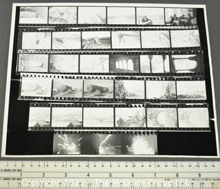 Large Number of B&W Photographic Contact Sheets and 8 x 10"'s Attributed to Julie Snow