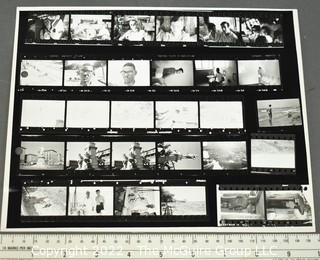 Large Number of B&W Photographic Contact Sheets and 8 x 10"'s Attributed to Julie Snow