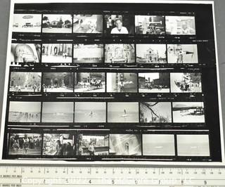 Large Number of B&W Photographic Contact Sheets and 8 x 10"'s Attributed to Julie Snow