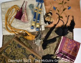 Group of Vintage Upholstery Decorative Trims and Tassels