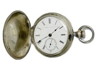 Hampden Pocket Watch. 18S-11J-HNK1-U-(EA33l) #73,682 