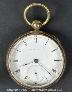 NY Watch Co. Pocket Watch. J.B. Chambers & Co., Chicago, Ill. (18S-11J-HG3K-U-(EA700) 		#40,304 (T-9), #38,985 (AA-10)