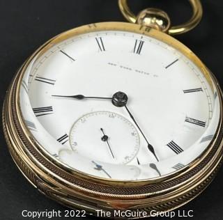 NY Watch Co. Pocket Watch. J.B. Chambers & Co., Chicago, Ill. (18S-11J-HG3K-U-(EA700) 		#40,304 (T-9), #38,985 (AA-10)