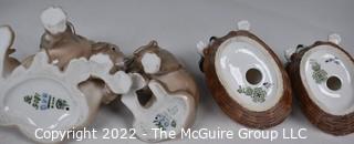 Collection of Porcelain Dog Figurines.  