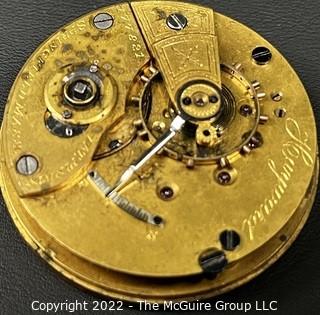 Hampden Pocket Watch. Movement Only. Hayward. 18S-11J-HG1K-U (EA331) #177,821