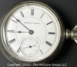 Hampden Pocket Watch. Lakeside 18S-15J-HN2L-U- (EA332) #124,793                        