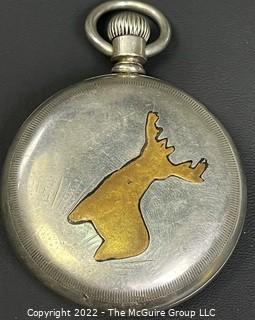 Hampden Pocket Watch. Fast Mail, Springfield Mass. l8S-llJ-HG1L-U-(EA33l) #112,641 