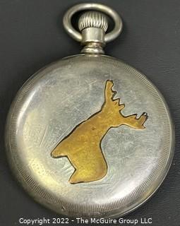 Hampden Pocket Watch. Fast Mail, Springfield Mass. l8S-llJ-HG1L-U-(EA33l) #112,641 