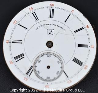 Hampden Pocket Watch. Movement Only. Railroad grade. Regulator arm missing. 18S-15J-ON3L- Adjusted-RRG "60" (EA333 & Ency. at l49) #286,626      