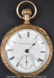 Hampden Pocket Watch. 18S-11J-ON3L-U-"57"(EA333 & Ency. at 145) #277,159 