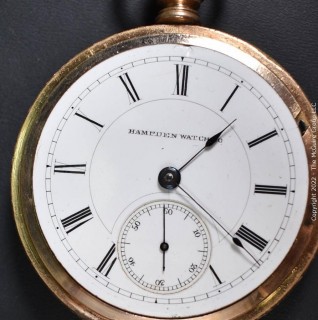 Hampden Pocket Watch. 18S-11J-ON3L-U-"57"(EA333 & Ency. at 145) #277,159 