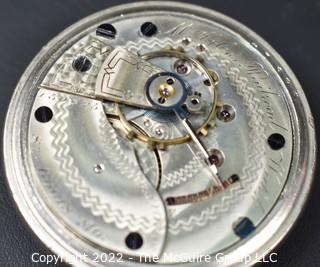 Hampden Pocket Watch. M.&J. Co.'s Railroad Watch 18S-11J-HN2L-U- (EA332) "70"
#150,625 
