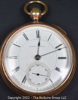 Hampden Pocket Watch. Cyrus N. Gibbs, "Lakeview" So. Framingham, Mass. 18S-11J-HNlK-U-(EA331) # 181,035                      