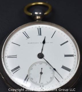 Hampden Pocket Watch. F. Schneider, Lawrence Mass. 8S-11J-HG1K-U-(EA331) 78,013  Sterling Case