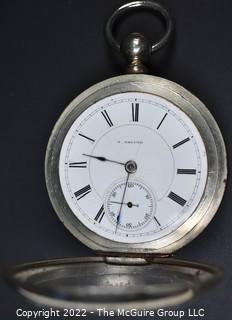 Hampden Pocket Watch. G. Eklund, Davenport, IA 18S-11J-HN1K-U-(EA331) #181,049 