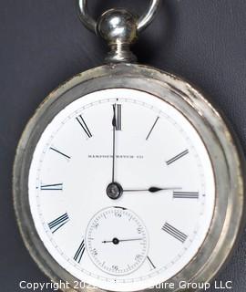 Hampden Pocket Watch. F.W. Spangenberg, Kingston, Ont. 18S-11J HG1K-U #141,757 