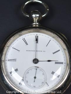 Hampden Pocket Watch. F.W. Spangenberg, Kingston, Ont. 18S-11J HG1K-U #141,757 