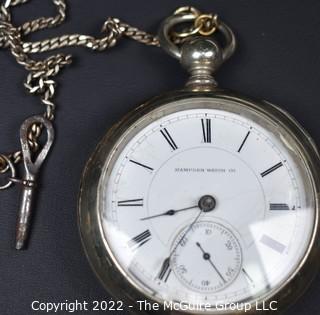 Hampden Pocket Watch. H.W. Rubin, Smethport Pa, l8S-llJ- HNlK-U- (EA33l), #189,663  
