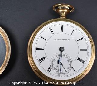 Hampden Pocket Watch. Geo. H. England, Holyoke, MASS 18S-115-OG2L “No.54" (EA332, #301,050  25 Year 18k gilt