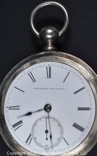 Hampden Pocket Watch. D.D. Shane, Fowlerville, Mich. 18S-11J-HGK1-U Micrometer regulator. (EA331) #78,152 
