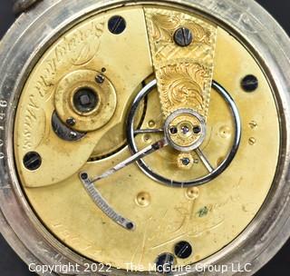 NY Watch Co.  Pocket Watch. John Hancock 18S-7J- HG4K-U- (EA70l) #49,011 