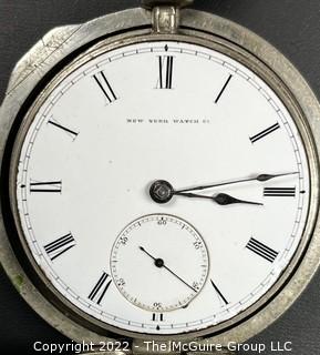 NY Watch Co.  Pocket Watch. Studley, Theo. E. l8S-l5J-HG3K-U-(EA700) #11,730  