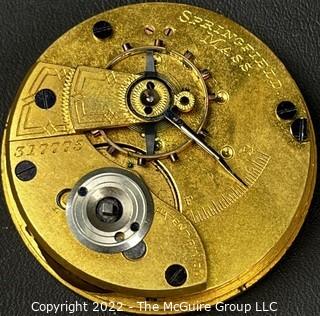 Hampden Pocket Watch. Movement Only. 18S-7J-OG1K-U-(EA33l) #3l7,775                                