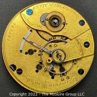 Hampden Pocket Watch. Movement Only. 18S-15J-HG1K-Adjusted-"35" (EA331) #149,128 