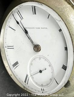 NY Watch Co.  Pocket Watch. Benedict Brothers, 625 Broadway, N.Y. “Benedict Time Watch” on dial,18S-HG3K-U-(EA700), #36,607 