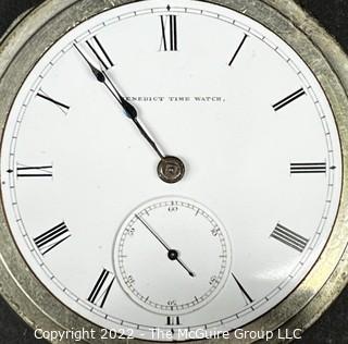 NY Watch Co.  Pocket Watch. Benedict Brothers, 625 Broadway, N.Y. “Benedict Time Watch” on dial,18S-HG3K-U-(EA700), #36,607 