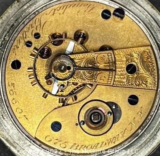 NY Watch Co.  Pocket Watch. Benedict Brothers, 625 Broadway, N.Y. “Benedict Time Watch” on dial,18S-HG3K-U-(EA700), #36,607 